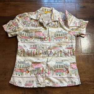 Bernie Dexter Paris Cafe Print Blouse